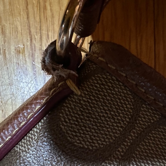 COACH FILE BAG IN TAN/ BROWN LINED SIGNATURE COATED CANVAS CROSSBODY F23866 - Picture 10 of 15